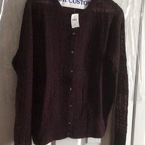 Ann Taylor Mohair Cardigan. size L. new
